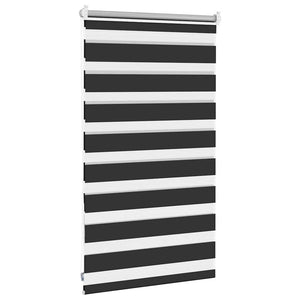 vidaXL Zebra Blind 50.9 x 100 cm, fabric width 46.7 cm, black