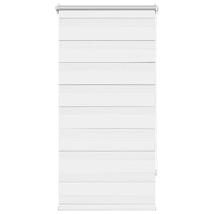 vidaXL Zebra Roller Blind 60.9 x 120 cm, Fabric Width 56.7 cm, White