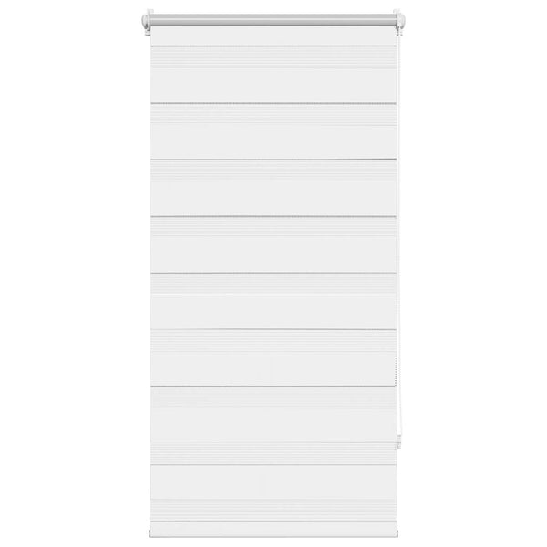 vidaXL Zebra Roller Blind 60.9 x 120 cm, Fabric Width 56.7 cm, White