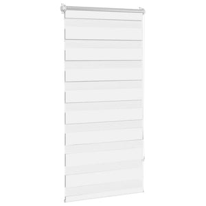 vidaXL Zebra Roller Blind 60.9 x 120 cm, Fabric Width 56.7 cm, White