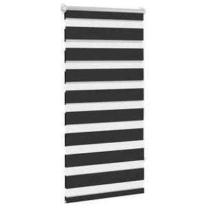 vidaXL Zebra Blind 60.9 x 120 cm, fabric width 56.7 cm, black