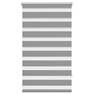 vidaXL Zebra Roller Blind 70.9 x 120 cm, fabric width 66.7 cm, grey