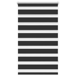 vidaXL Zebra Roller Blind 70.9 x 120 cm, fabric width 66.7 cm, black