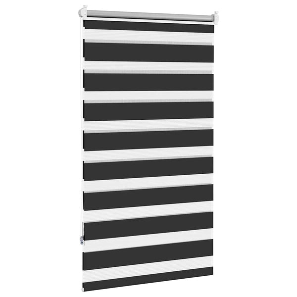 vidaXL Zebra Roller Blind 70.9 x 120 cm, fabric width 66.7 cm, black