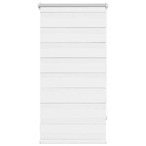 vidaXL Zebra Roller Blind 80.9 x 150 cm, Fabric Width 76.7 cm, White