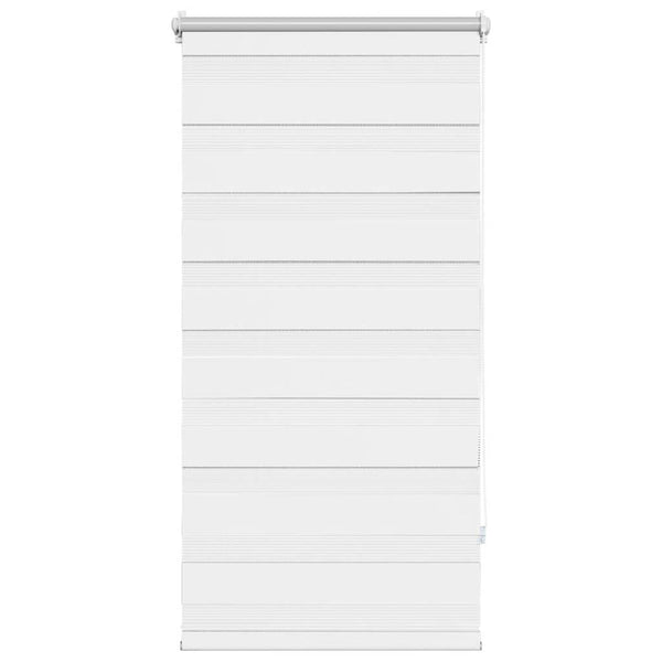 vidaXL Zebra Roller Blind 80.9 x 150 cm, Fabric Width 76.7 cm, White