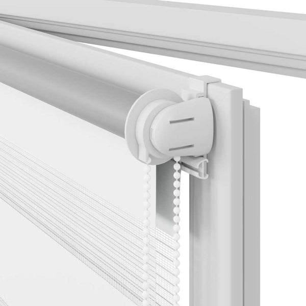 vidaXL Zebra Roller Blind 80.9 x 150 cm, Fabric Width 76.7 cm, White