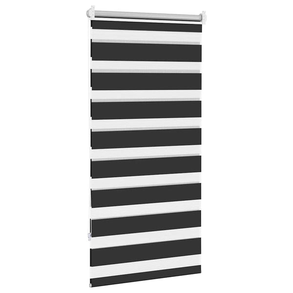 vidaXL Day/Night Roller Blind 80.9 x 150 cm, fabric width 76.7 cm, black