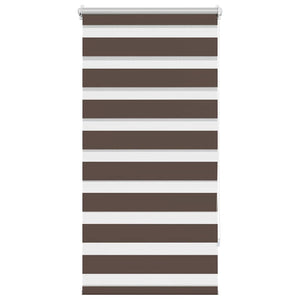 vidaXL Day and Night Blind 80.9 x 150 cm, fabric width 76.7 cm, coffee brown