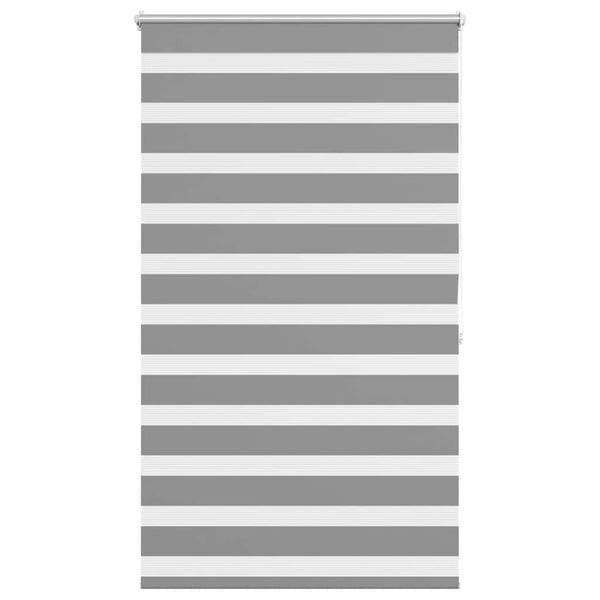 vidaXL Zebra Roller Blind 80.9 x 175 cm, fabric width 76.7 cm, grey