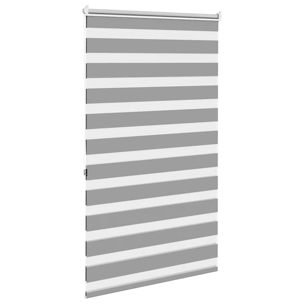 vidaXL Zebra Roller Blind 80.9 x 175 cm, fabric width 76.7 cm, grey