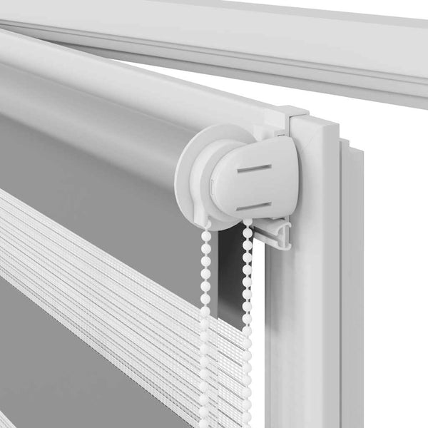 vidaXL Zebra Roller Blind 80.9 x 175 cm, fabric width 76.7 cm, grey