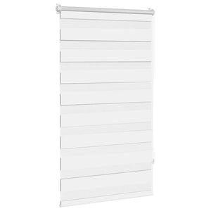 vidaXL Zebra Blind 90.9 x 150 cm, fabric width 86.7 cm, white