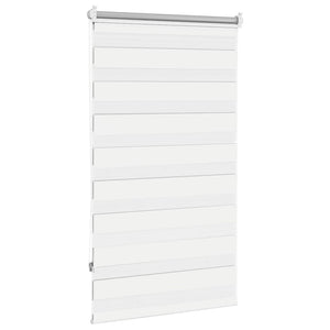 vidaXL Zebra Blind 90.9 x 150 cm, fabric width 86.7 cm, white