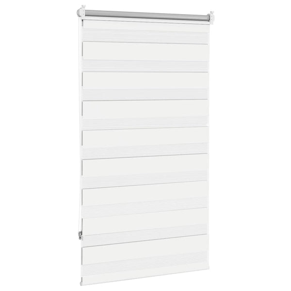 vidaXL Zebra Blind 90.9 x 150 cm, fabric width 86.7 cm, white