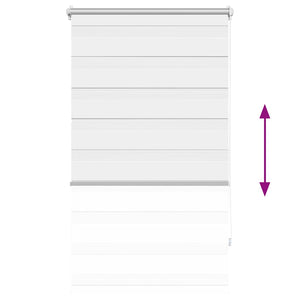 vidaXL Zebra Blind 90.9 x 150 cm, fabric width 86.7 cm, white