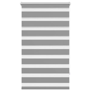 vidaXL Day/Night Roller Blind 90.9 x 150 cm, fabric width 86.7 cm, grey