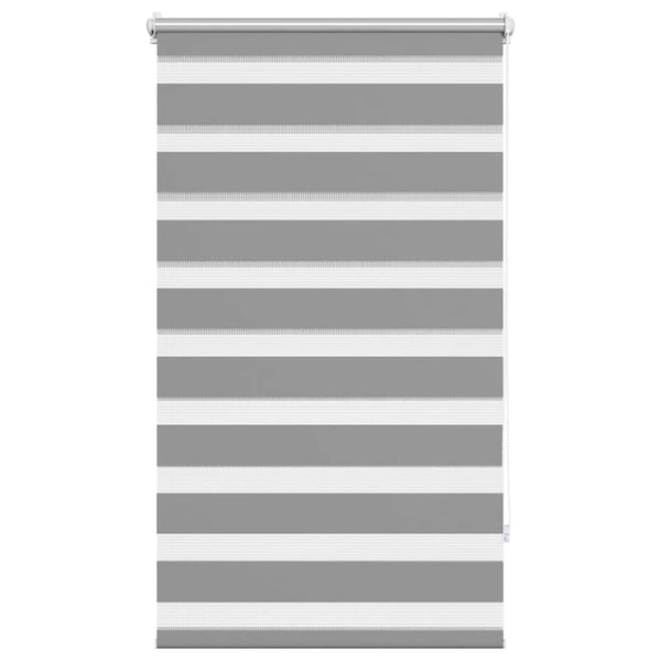 vidaXL Day/Night Roller Blind 90.9 x 150 cm, fabric width 86.7 cm, grey