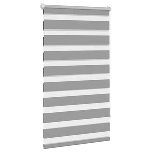 vidaXL Day/Night Roller Blind 90.9 x 150 cm, fabric width 86.7 cm, grey