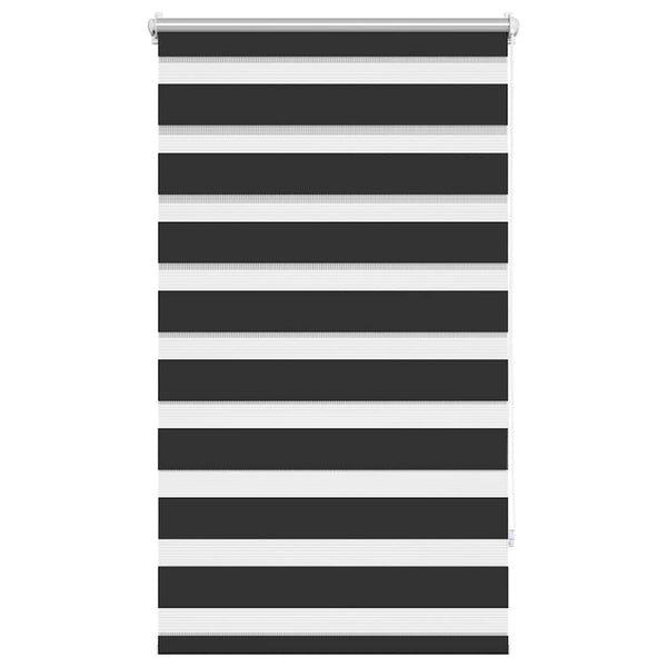 vidaXL Zebra Blind 90.9 x 150 cm, fabric width 86.7 cm, black