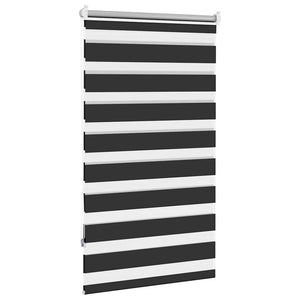 vidaXL Zebra Blind 90.9 x 150 cm, fabric width 86.7 cm, black