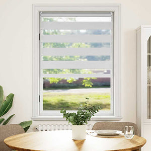 vidaXL Zebra Blind 100.9 x 175 cm, Fabric Width 96.7 cm, White