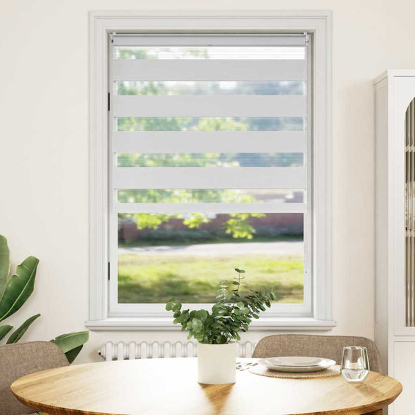 vidaXL Zebra Blind 100.9 x 175 cm, Fabric Width 96.7 cm, White