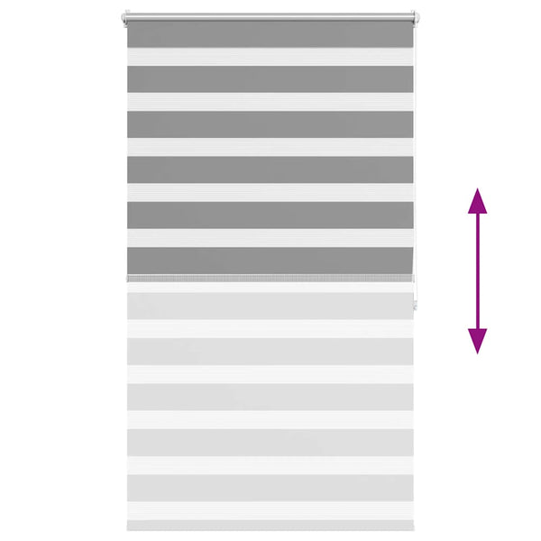vidaXL Zebra Blind 100.9 x 175 cm, fabric width 96.7 cm, grey