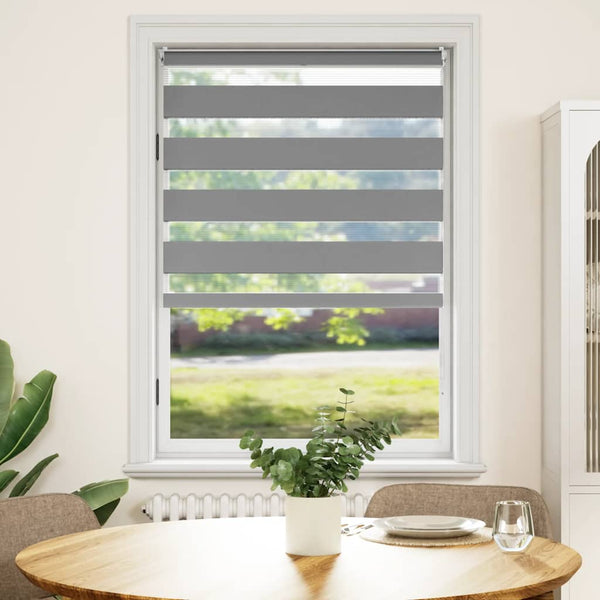 vidaXL Zebra Blind 100.9 x 175 cm, fabric width 96.7 cm, grey