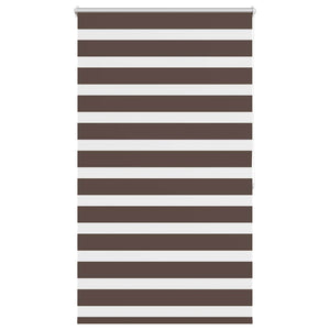 vidaXL Zebra Blind 100.9 x 175 cm, fabric width 96.7 cm, Coffee Brown