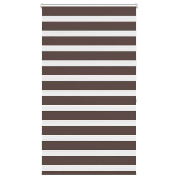 vidaXL Zebra Blind 100.9 x 175 cm, fabric width 96.7 cm, Coffee Brown