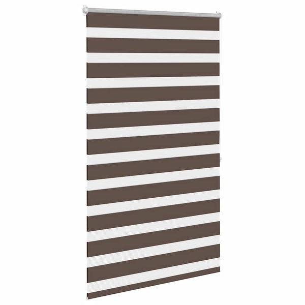vidaXL Zebra Blind 100.9 x 175 cm, fabric width 96.7 cm, Coffee Brown