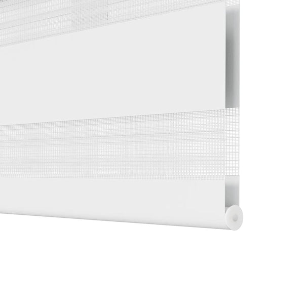 vidaXL Zebra Roller Blind 120.9 x 175 cm, Fabric Width 116.7 cm, White
