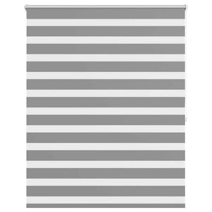 vidaXL Zebra Blind 120.9 x 175 cm, fabric width 116.7 cm, grey