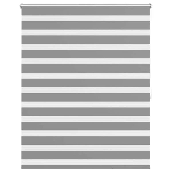 vidaXL Zebra Blind 120.9 x 175 cm, fabric width 116.7 cm, grey