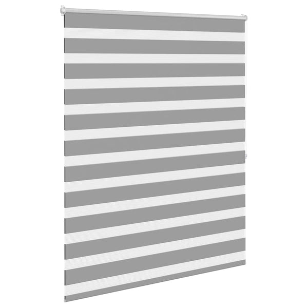 vidaXL Zebra Blind 120.9 x 175 cm, fabric width 116.7 cm, grey