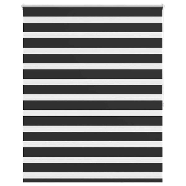 vidaXL Zebra Blind 120.9 x 175 cm, fabric width 116.7 cm, black