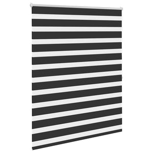 vidaXL Zebra Blind 120.9 x 175 cm, fabric width 116.7 cm, black