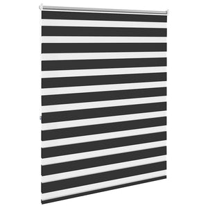 vidaXL Zebra Blind 120.9 x 175 cm, fabric width 116.7 cm, black