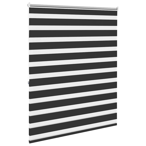 vidaXL Zebra Blind 120.9 x 175 cm, fabric width 116.7 cm, black