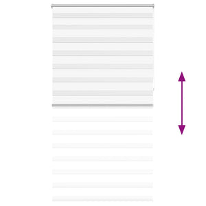 vidaXL Day and Night Blind 120.9 x 230 cm, fabric width 116.7 cm, White