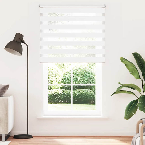 vidaXL Day and Night Blind 120.9 x 230 cm, fabric width 116.7 cm, White