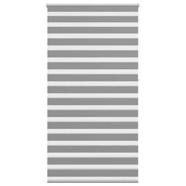 vidaXL Day and Night Blind 120.9 x 230 cm, fabric width 116.7 cm, grey