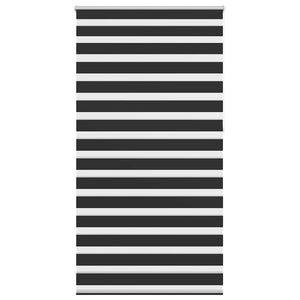 vidaXL Zebra Blind 120.9 x 230 cm, fabric width 116.7 cm, black