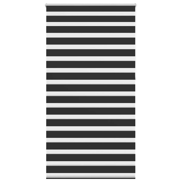 vidaXL Zebra Blind 120.9 x 230 cm, fabric width 116.7 cm, black