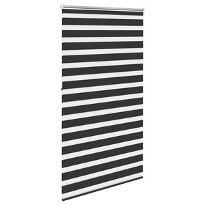 vidaXL Zebra Blind 120.9 x 230 cm, fabric width 116.7 cm, black