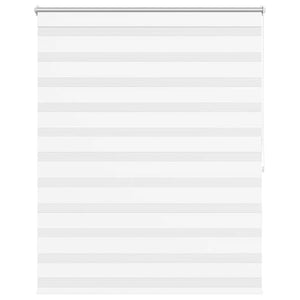 vidaXL Zebra Roller Blind 140.9 x 175 cm, fabric width 136.7 cm, White