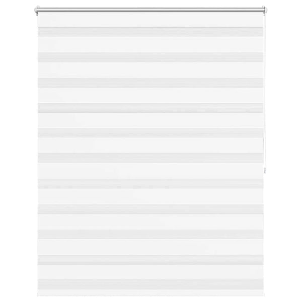 vidaXL Zebra Roller Blind 140.9 x 175 cm, fabric width 136.7 cm, White
