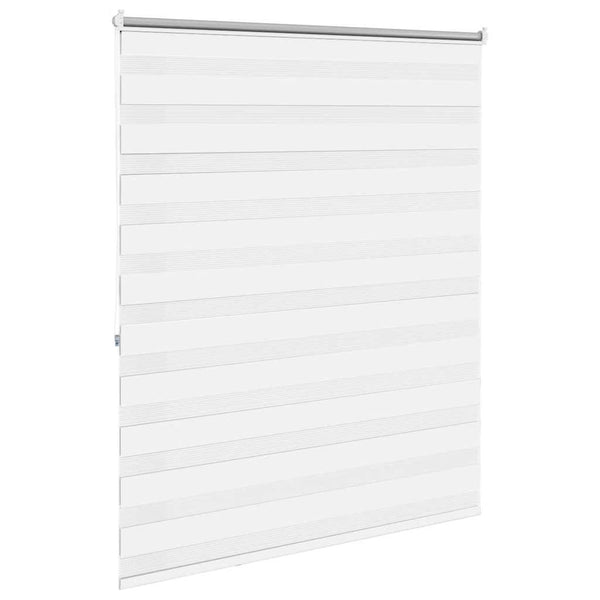 vidaXL Zebra Roller Blind 140.9 x 175 cm, fabric width 136.7 cm, White