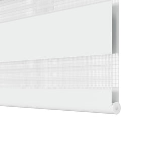 vidaXL Zebra Roller Blind 140.9 x 175 cm, fabric width 136.7 cm, White